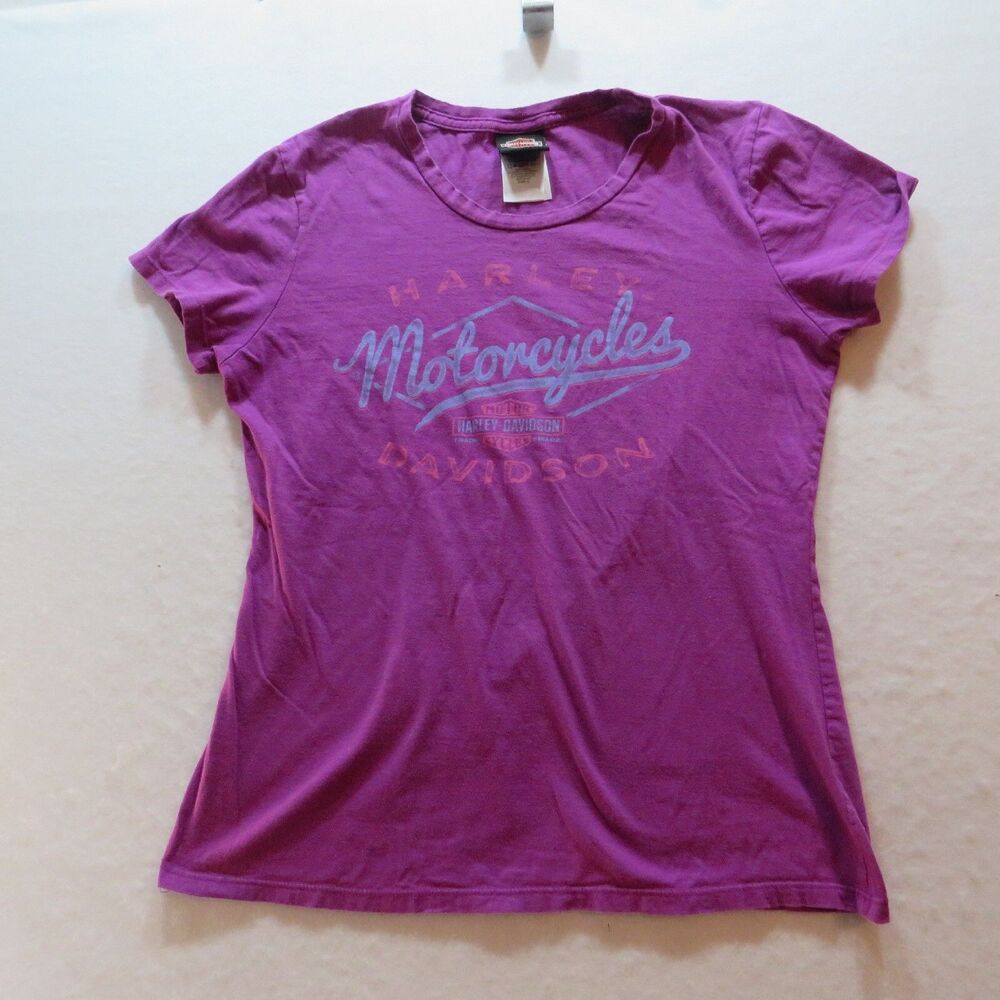 Harley-Davidson Women's T-shirt Naples Florida Size Large Purple